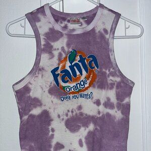Fanta Halter Crop Top w/ Graphic